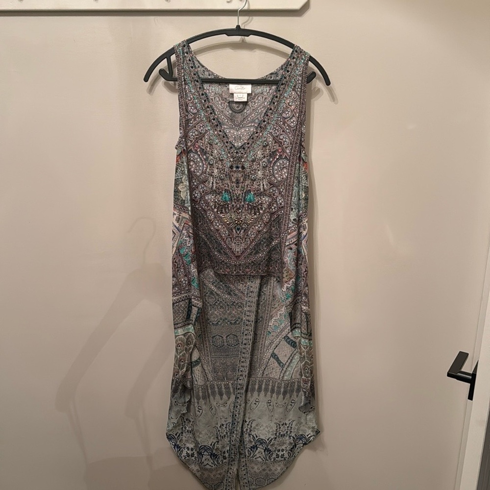 Camilla 100% silk top. Size large. Perfect condition.